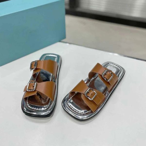 Women's shoes spring and summer new mirror open toe sandals very simple wind buckle side empty flat bottom casual slippers for women, Brown slippers
Women's shoes spring and summer new mirror open toe sandals very simple wind buckle side empty flat bottom casual slippers for women, Brown slippers