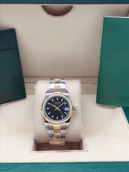 smooth bezel watches for womens 31mm fashion designer automatic mechanical movement stainless steel woman wristwatch dress party gifts lady, Slivery;golden
smooth bezel watches for womens 31mm fashion designer automatic mechanical movement stainless steel woman wristwatch dress party gifts lady, Slivery;golden