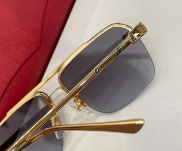 high end man metal sunglasses half frame gold silver panther head symbol classic designer mens eyewear c de coating lens uv luxury4241918, Black
high end man metal sunglasses half frame gold silver panther head symbol classic designer mens eyewear c de coating lens uv luxury4241918, Black