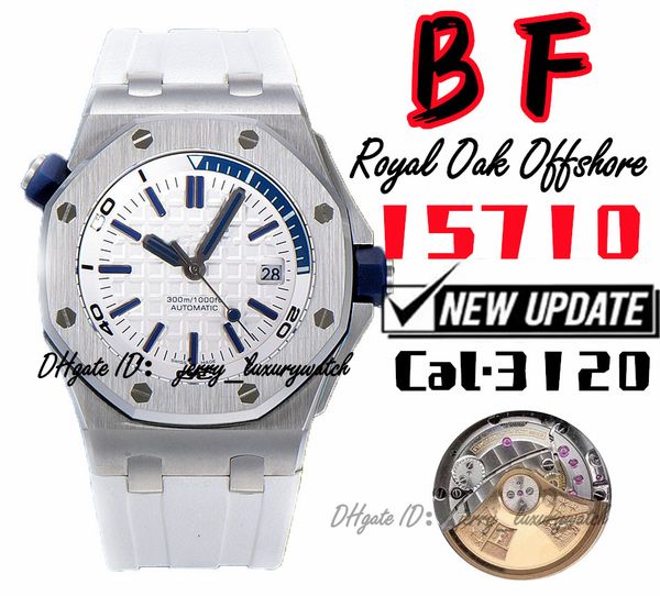 bf luxury men's diving watch 15710 color series 42mm cal.3120 movement, super luminous, natural rubber strap white, Slivery;brown
bf luxury men's diving watch 15710 color series 42mm cal.3120 movement, super luminous, natural rubber strap white, Slivery;brown