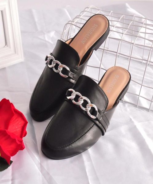 bailehou women flat slippers slip on mules women casual loafers brand chain british shoes platform sandals chaussure big size 419978323, Black
bailehou women flat slippers slip on mules women casual loafers brand chain british shoes platform sandals chaussure big size 419978323, Black