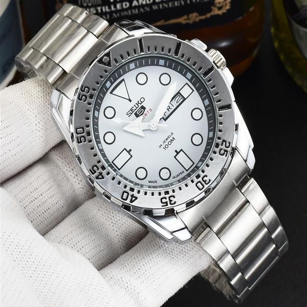 2021 fashion sports young men sei brand luxury watches three-pin quartz watch steel strap display dual calendar funct260i, Slivery;brown
2021 fashion sports young men sei brand luxury watches three-pin quartz watch steel strap display dual calendar funct260i, Slivery;brown