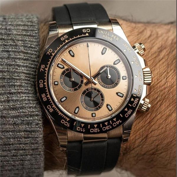 luxury edition men's mechanical watch 2813 automatic movement multi-button adjustable dial black rubber comfortable strap sap2786, Slivery;brown
luxury edition men's mechanical watch 2813 automatic movement multi-button adjustable dial black rubber comfortable strap sap2786, Slivery;brown