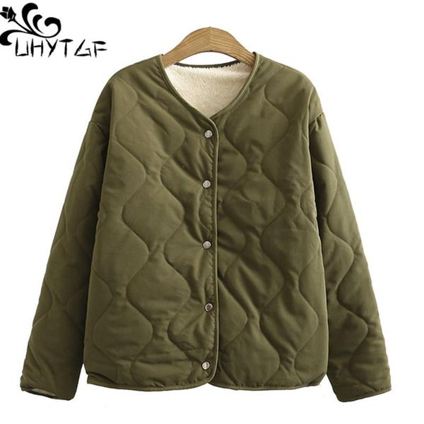 leather uhytgf large size coat women fashion wear on both sides fleece warm autumn winter cotton jacket short parker female 1248, Black
leather uhytgf large size coat women fashion wear on both sides fleece warm autumn winter cotton jacket short parker female 1248, Black
