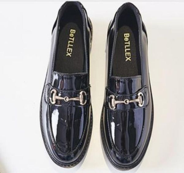 3441 womens patent shoes chains buckle flats low heel work boot college footwear oxford loafers zy7812756099, Black
3441 womens patent shoes chains buckle flats low heel work boot college footwear oxford loafers zy7812756099, Black