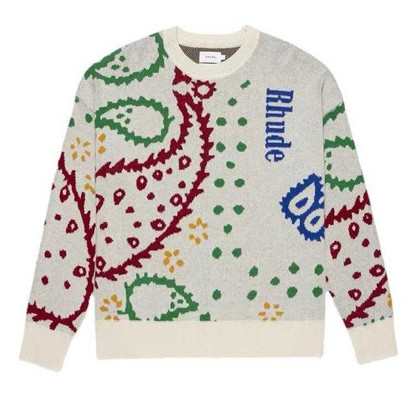 2023 tide brand sweater spring new cashew flower knitted crewneck sweater street men and women the same loose casual pullover, Black
2023 tide brand sweater spring new cashew flower knitted crewneck sweater street men and women the same loose casual pullover, Black