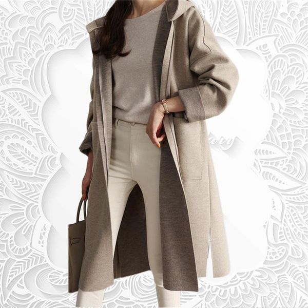 fur new autumn winter women fashion side split long coat warm pocket ladies outwear loose hooded clothing for womens, Black
fur new autumn winter women fashion side split long coat warm pocket ladies outwear loose hooded clothing for womens, Black