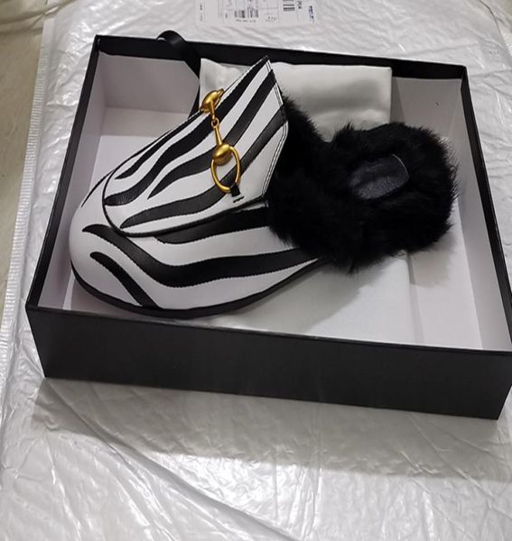 zebra slippers with hair cowhide leather with box classic fashion black rabbit hair slippers form woman4101995
zebra slippers with hair cowhide leather with box classic fashion black rabbit hair slippers form woman4101995
