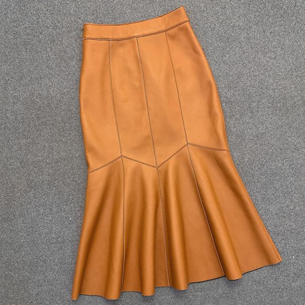 skirts spring and autumn genuine sheepskin leather high waist wrap hip thin fishtail medium length formal skirt 230420, Black
skirts spring and autumn genuine sheepskin leather high waist wrap hip thin fishtail medium length formal skirt 230420, Black
