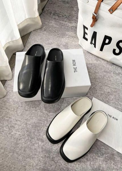 designer the row dress shoes high set 2022 autumn fashion round head leather baotou sandals casual muller slippers7438201, Black
designer the row dress shoes high set 2022 autumn fashion round head leather baotou sandals casual muller slippers7438201, Black