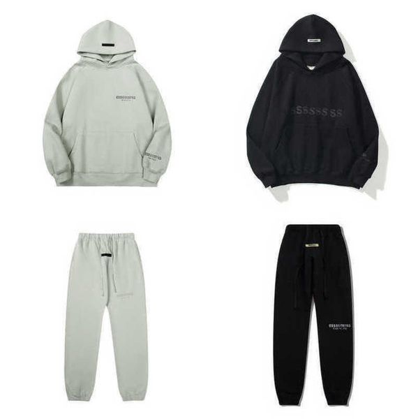 luxury classics men's sweatshirts esss entials tracksuits letter hoodies men women sportswear hooded pant coat sweater pullover couple, Black
luxury classics men's sweatshirts esss entials tracksuits letter hoodies men women sportswear hooded pant coat sweater pullover couple, Black