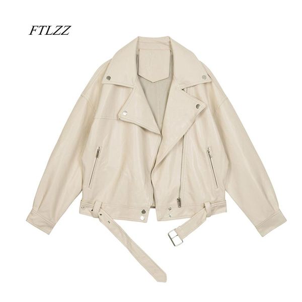 jackets ftlzz 2022 new spring women pu leather motorcycle jacket female with belt solid color jackets ladys loose casual jacket, Black;brown
jackets ftlzz 2022 new spring women pu leather motorcycle jacket female with belt solid color jackets ladys loose casual jacket, Black;brown