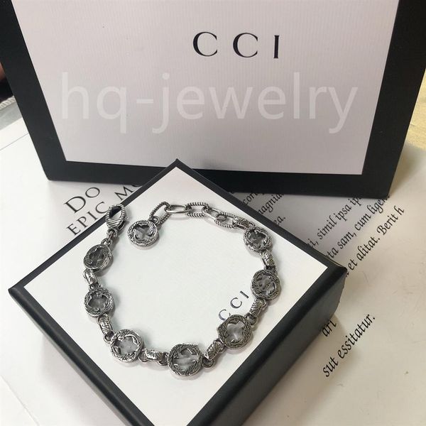 925 sterling silver bracelet designer bracelets luxury cool boy g fashion mens women men chain gift couple bracelets d21091296v, Black
925 sterling silver bracelet designer bracelets luxury cool boy g fashion mens women men chain gift couple bracelets d21091296v, Black