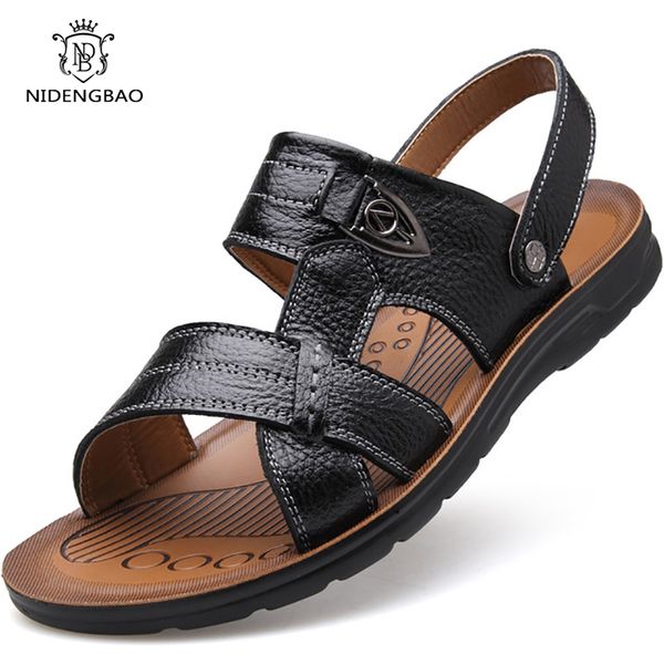 sandals men's summer sandals genuine leather comfortable slip-on casual sandals fashion men slippers zapatillas hombre big size 38-50 2, Black
sandals men's summer sandals genuine leather comfortable slip-on casual sandals fashion men slippers zapatillas hombre big size 38-50 2, Black