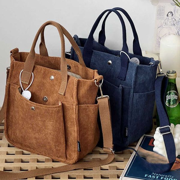 evening bags hylhexyr solid color women's corduroy shoulder bag 2022 fashion handbag messenger bags casual tote with pockets j230419
evening bags hylhexyr solid color women's corduroy shoulder bag 2022 fashion handbag messenger bags casual tote with pockets j230419