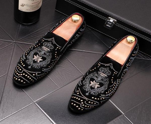 summer designer men groom shoes hairstylist rivet embroidery luxury flat walking dress party footwear4390713, Black
summer designer men groom shoes hairstylist rivet embroidery luxury flat walking dress party footwear4390713, Black