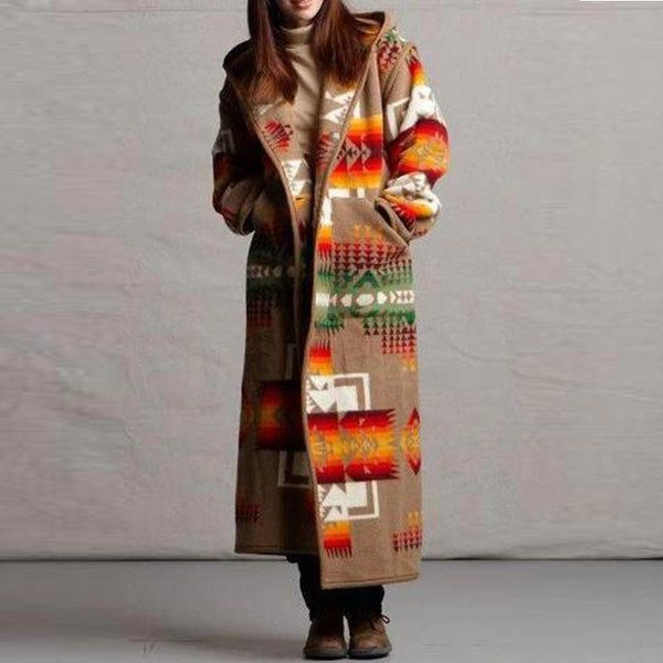 fur women vintage printing wool blends elegant winter coats long overcoat female loose thicken single breasted casual hooded jackets, Black
fur women vintage printing wool blends elegant winter coats long overcoat female loose thicken single breasted casual hooded jackets, Black