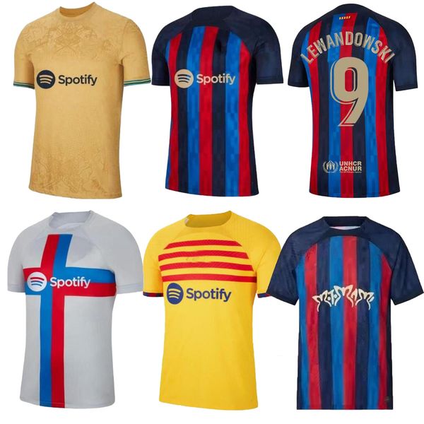 22 23 barcelonas soccer jerseys memphis pedri gavi 2022 2023 adama f. de jong dest shirt lewandowski ansu fati kids kit men women camisetas, Black;yellow
22 23 barcelonas soccer jerseys memphis pedri gavi 2022 2023 adama f. de jong dest shirt lewandowski ansu fati kids kit men women camisetas, Black;yellow