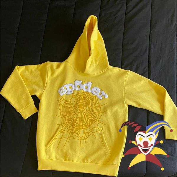 yellow sp5der hooded men women white foam printing spider web hoodies young thug pullover, Black
yellow sp5der hooded men women white foam printing spider web hoodies young thug pullover, Black