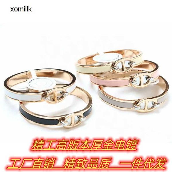 hermm designer bracelet seiko high edition s925 silver h home new enamel pig nose 18k rose gold bracelet female, Black
hermm designer bracelet seiko high edition s925 silver h home new enamel pig nose 18k rose gold bracelet female, Black