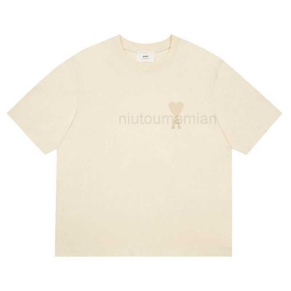 t shirts for men women loose amis correct same 2023 chest love and embroidery makaron heart women's short sleeve t-shirt trend sd2w, White;black
t shirts for men women loose amis correct same 2023 chest love and embroidery makaron heart women's short sleeve t-shirt trend sd2w, White;black