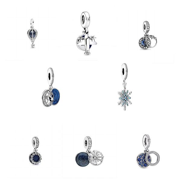 925 sterling silver blue starry sky fairy tale snowflake beads loose beads pandora diy bracelet, Black
925 sterling silver blue starry sky fairy tale snowflake beads loose beads pandora diy bracelet, Black