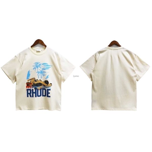 men's t-shirts rhude spring/summer new half sleeve and women's american fashion short oversize coconut racing letter print t-shirt, White;black
men's t-shirts rhude spring/summer new half sleeve and women's american fashion short oversize coconut racing letter print t-shirt, White;black