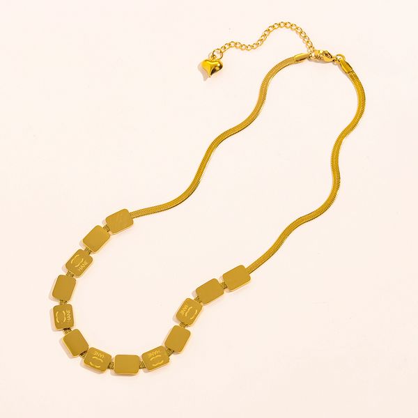 luxury women designer brand double letter necklaces chain choker pendant 18k gold plated stainless steel sweater necklace statement jewerlry, Silver
luxury women designer brand double letter necklaces chain choker pendant 18k gold plated stainless steel sweater necklace statement jewerlry, Silver