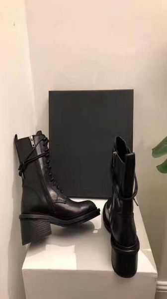 woman ann boots black genuine leather laceup demeulemeester ankle boots round toe side zip chunky block heel biker boots shoes5597967
woman ann boots black genuine leather laceup demeulemeester ankle boots round toe side zip chunky block heel biker boots shoes5597967