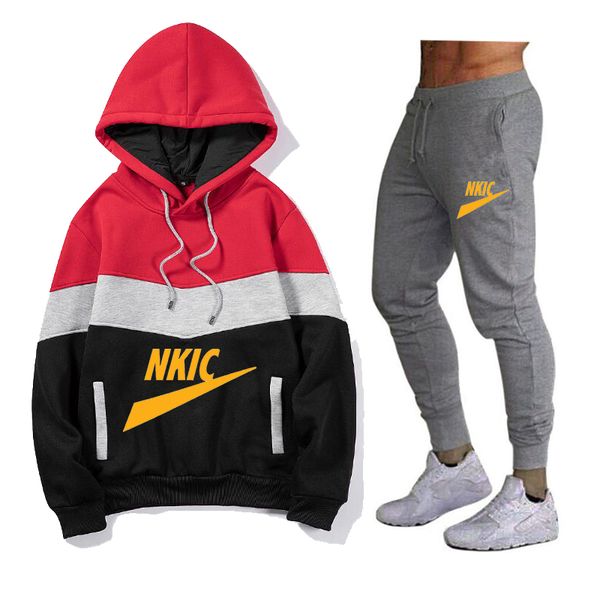 new mens gym tracksuit 2 piece set hip hop sportswear fashion hoodies sweatsuit jogging casual suit male fitness running clothing, Gray
new mens gym tracksuit 2 piece set hip hop sportswear fashion hoodies sweatsuit jogging casual suit male fitness running clothing, Gray