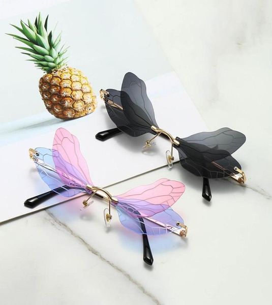 fashion rimless dragonfly wing sunglasses women vintage clear ocean lens eyewear men pink yellow sun glasses shades uv4004508016, White;black
fashion rimless dragonfly wing sunglasses women vintage clear ocean lens eyewear men pink yellow sun glasses shades uv4004508016, White;black