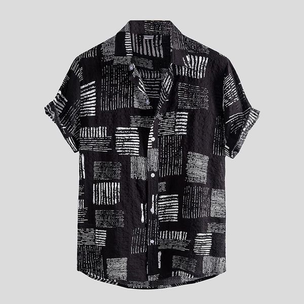 men's casual shirts slim lapel short sleeve hawaiian shirt summer new men's striped tree print beachwear casual fashion 230420, White;black
men's casual shirts slim lapel short sleeve hawaiian shirt summer new men's striped tree print beachwear casual fashion 230420, White;black
