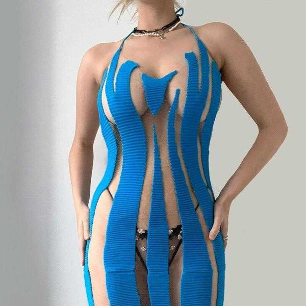 women clothing short dress skirt mesh stitching transparent backless, Black;gray
women clothing short dress skirt mesh stitching transparent backless, Black;gray