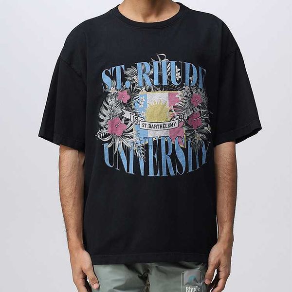 men's t-shirts rhude floral letter printing niche trendy american high street summer loose round neck short sleeved t-shirt for men and, White;black
men's t-shirts rhude floral letter printing niche trendy american high street summer loose round neck short sleeved t-shirt for men and, White;black