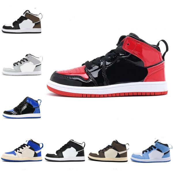 kids jorden 1s basketball shoes off boy girl mid high jumpman 1 dark mocha chicago obsidian unc white lucky green outdoor sports trainers sn, Black
kids jorden 1s basketball shoes off boy girl mid high jumpman 1 dark mocha chicago obsidian unc white lucky green outdoor sports trainers sn, Black