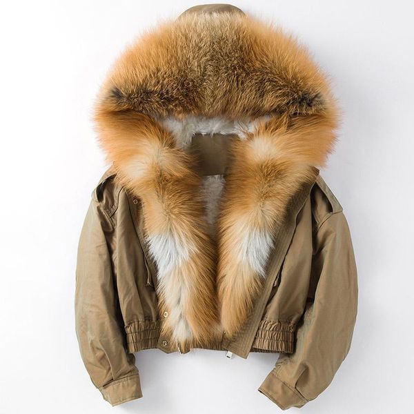 fur winter women jackets natural fur parkas with real fox fur hooded collar red fox fur short silver fox fur female coats jackets, Black
fur winter women jackets natural fur parkas with real fox fur hooded collar red fox fur short silver fox fur female coats jackets, Black