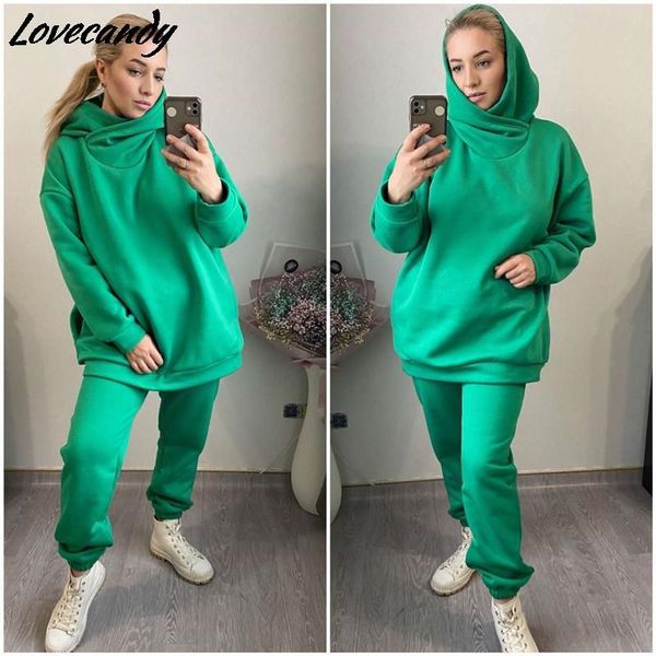 pants women solid fleece tracksuit and hooded jogger pants two piece set 2021 autumn winter female oversized casual sportswear suit, White
pants women solid fleece tracksuit and hooded jogger pants two piece set 2021 autumn winter female oversized casual sportswear suit, White