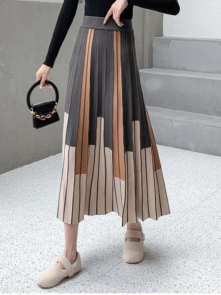 dresses tigena autumn winter women knitted midi skirt 2022 vintage contrast striped a line high waist pleated long skirt female ladies, White;black
dresses tigena autumn winter women knitted midi skirt 2022 vintage contrast striped a line high waist pleated long skirt female ladies, White;black