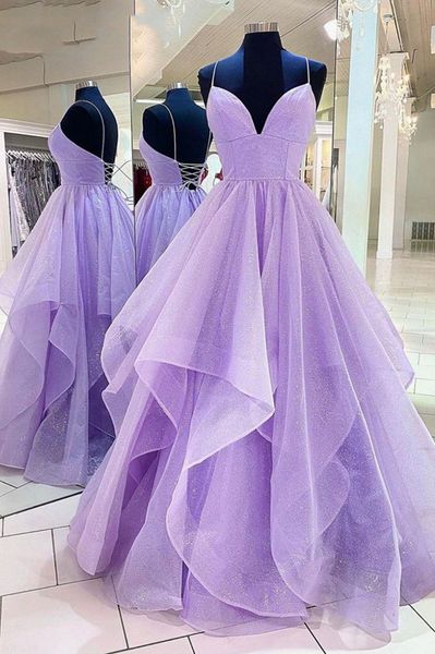 sequins lavender prom dresses ball gown deep v-neck spaghetti backless tulle plus size graduation cocktail homecoming party gown 11, Black
sequins lavender prom dresses ball gown deep v-neck spaghetti backless tulle plus size graduation cocktail homecoming party gown 11, Black