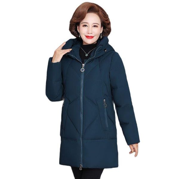 leather women's winter jacket middleaged mother new cotton padded jacket 202 autumn winter long hooded warm parka, Black
leather women's winter jacket middleaged mother new cotton padded jacket 202 autumn winter long hooded warm parka, Black