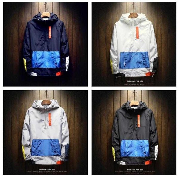 autumn mens jacket oversized loose color block stitching street hip hop hoodie baseball suit windbreaker street coat, Black;brown
autumn mens jacket oversized loose color block stitching street hip hop hoodie baseball suit windbreaker street coat, Black;brown