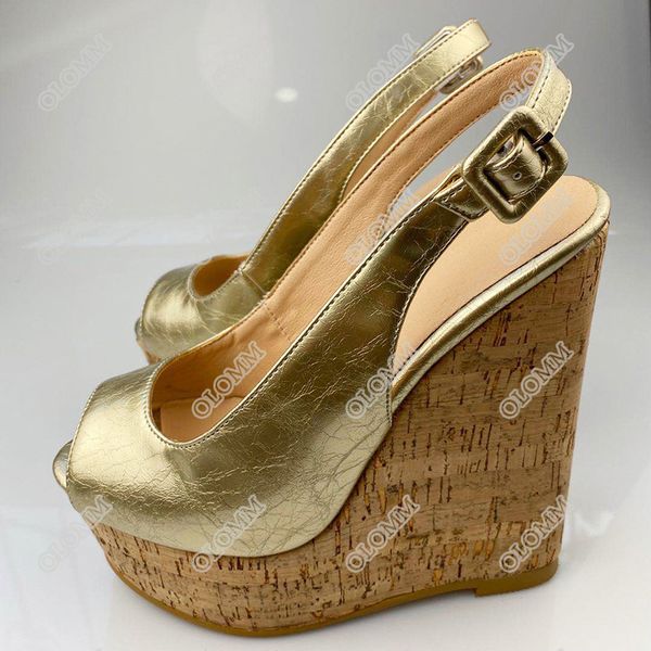 olomm women slingback sandals buckle strap wedges high heels sandals peep toe gorgeous gold party shoes women us plus size 5-20, Black
olomm women slingback sandals buckle strap wedges high heels sandals peep toe gorgeous gold party shoes women us plus size 5-20, Black