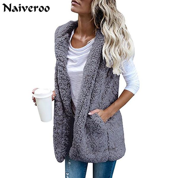 vests hooded vest for women autumn winter thick warm fashion lamb cashmere coat sleeveless pocket vests jacket outwear casual vest, Black;white
vests hooded vest for women autumn winter thick warm fashion lamb cashmere coat sleeveless pocket vests jacket outwear casual vest, Black;white