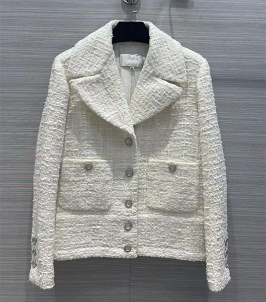 fur european and american women's wear spring 2022 new long sleeve single breasted suit collar fashion fine button tweed coat, Black
fur european and american women's wear spring 2022 new long sleeve single breasted suit collar fashion fine button tweed coat, Black