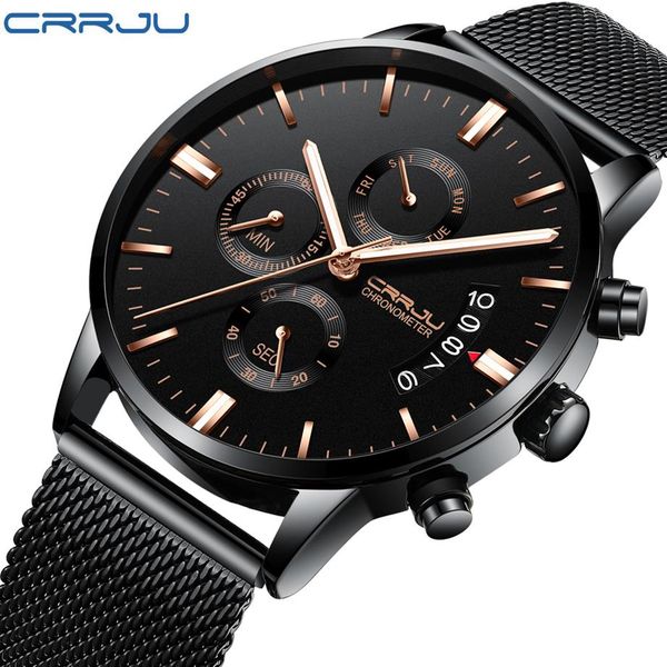 crrju new men's calander waterproof sport wristwatch with milan strap army chronograph quartz heavy watches fashion male cloc332o, Slivery;brown
crrju new men's calander waterproof sport wristwatch with milan strap army chronograph quartz heavy watches fashion male cloc332o, Slivery;brown
