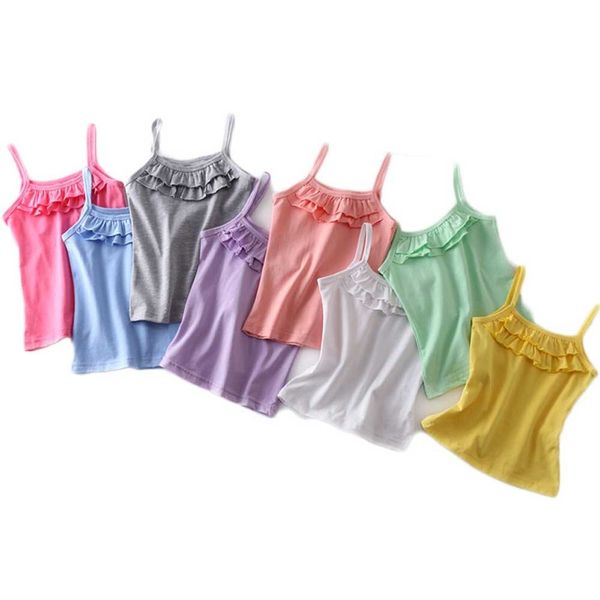 t shirts girls sleeveless kids cotton 2 8y children underwear baby camisole toddler singlets summer tank 230420, Blue
t shirts girls sleeveless kids cotton 2 8y children underwear baby camisole toddler singlets summer tank 230420, Blue