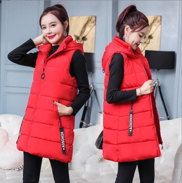 vests #0414 down cotton vest coat women with hood slim outerwear sleeveless jacket zipper solid color winter vest waitcoat female, Black;white
vests #0414 down cotton vest coat women with hood slim outerwear sleeveless jacket zipper solid color winter vest waitcoat female, Black;white