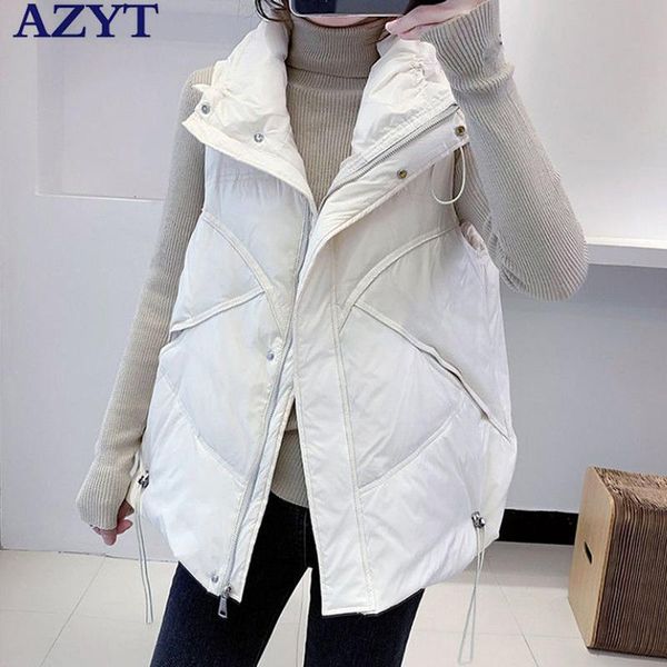 vests azyt winter women's vest 2021 thicken warm winter sleeveless jacket female casual solid windproof chaleco mujer, Black;white
vests azyt winter women's vest 2021 thicken warm winter sleeveless jacket female casual solid windproof chaleco mujer, Black;white