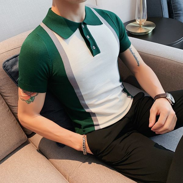 men's polos summer short sleeve ice silk men polo shirt business fashion turn down collar slim fit casual knitted tee shirt homme s-4xl, White;black
men's polos summer short sleeve ice silk men polo shirt business fashion turn down collar slim fit casual knitted tee shirt homme s-4xl, White;black