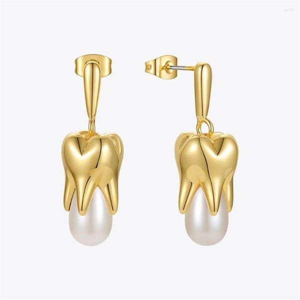dangle earrings enfashion trendy teeth pearl drop for women gold color earings fashion jewelry wedding pendientes e211285282e, Silver
dangle earrings enfashion trendy teeth pearl drop for women gold color earings fashion jewelry wedding pendientes e211285282e, Silver